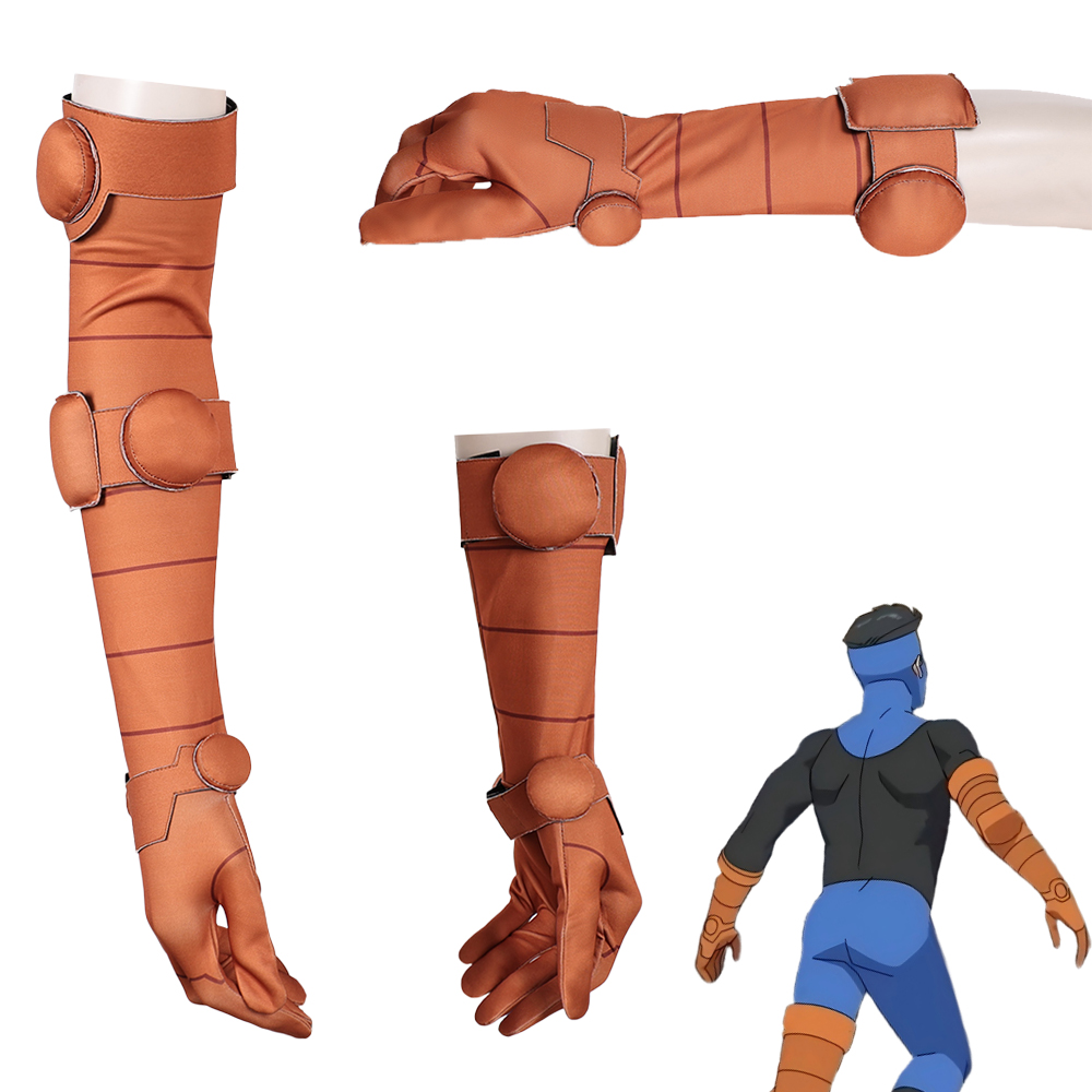 Men Accessories For Hand - ファンタジア S4 漫画インビンシブルマークグレイソンハンドグローブコスプレアームメンズディスフリーザーコスチュームアクセサリーハロウィンカーニバル小道具