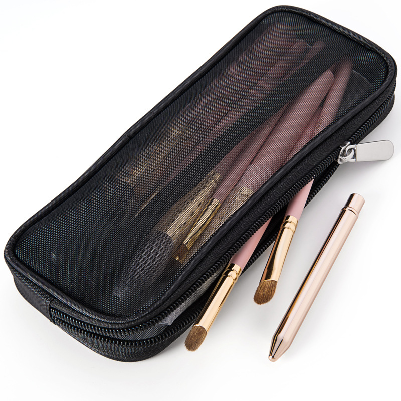 Men Accessories Kit Bag - 化粧ブラシトラベルケース化粧品トイレタリーバッグオーガナイザー男性女性美容ツールメッシュ Dopp キットポーチ洗浄収納アクセサリー