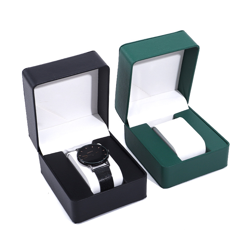 Men Accessories Organiser - 腕時計収納ボックス PU製 シングルウォッチディスプレイケース 腕時計ホルダー トラベルジュエリー ウォッチオーガナイザー