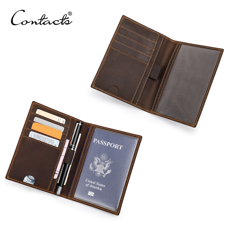 Men'S Accessories On Sale - CONTACT'S パスポートホルダー メンズ 本革 ミニ財布 カードホルダー