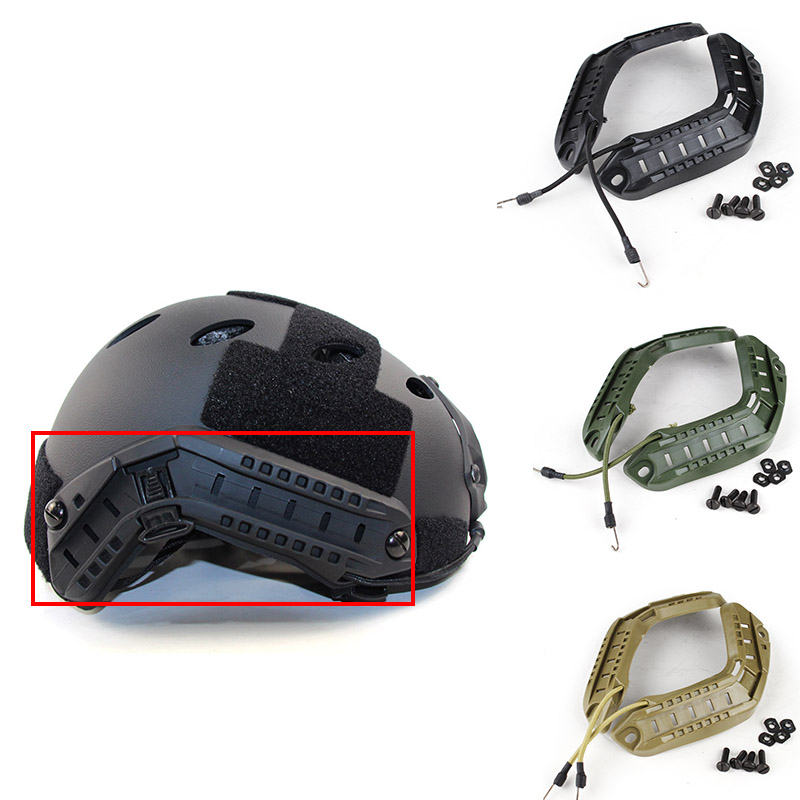 Men Accessories Guide - 戦術的なクイックヘルメットアクセサリー,レール取り付けガイド,戦術的なミリタリーアークヘルメットレール