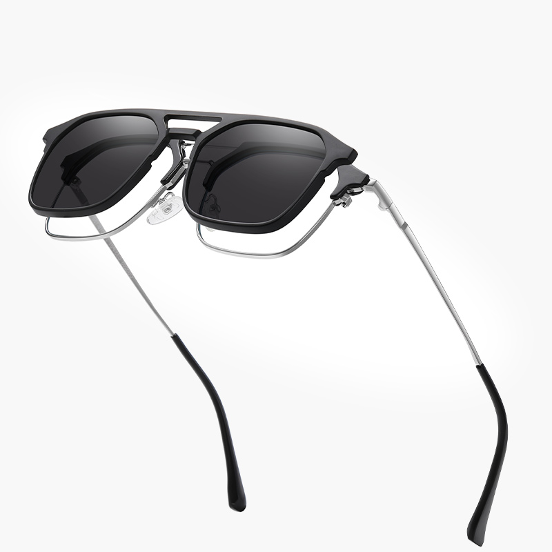 Men'S Accessories Glasses - クリップオン偏光サングラス男性ファッションサングラス女性高級ブランドヴィンテージドライバーシェード近視光学眼鏡フレーム