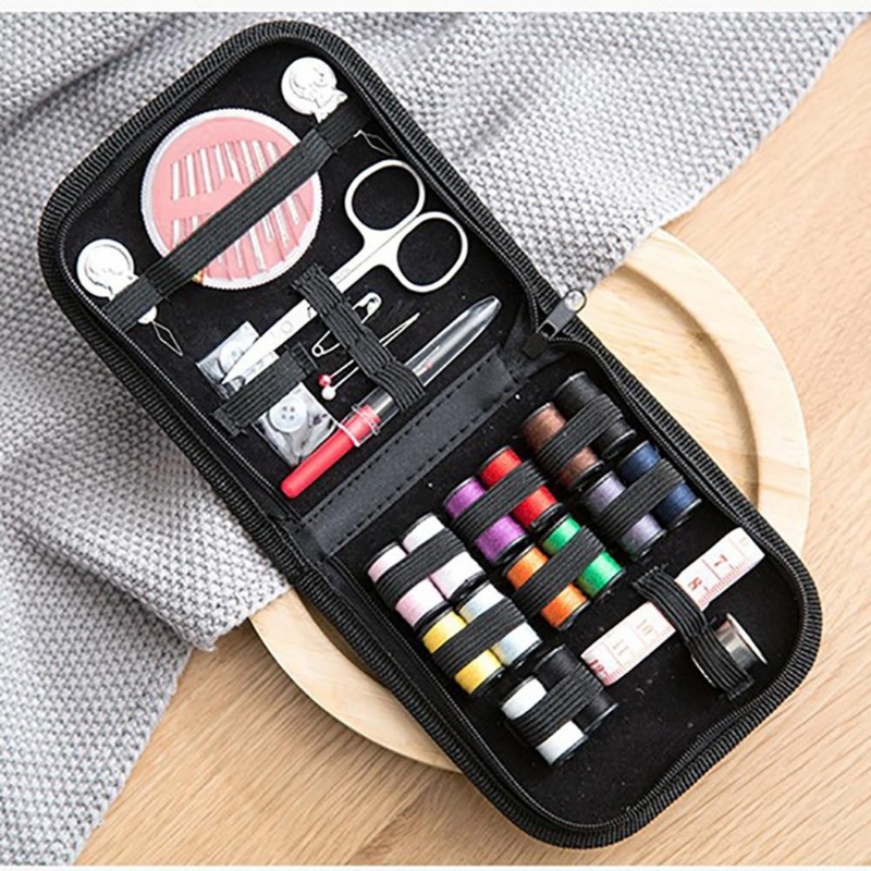Men Accessories Kit Bag - 旅行や家庭用のポータブルソーイングキット,ミニソーイングボックスセット,ソーイング収納バッグ,DIYアクセサリー,10ピース/セット