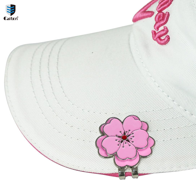 Men'S Accessories Golf - Caiton ローズ ゴルフハットクリップ 磁気ボールマーカー フラワーキャップ ベルトクリップ