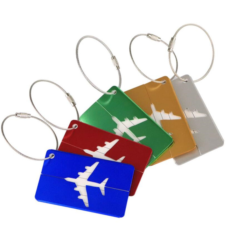 Men Accessories Name - 新しいファッション荷物タグアルミ合金女性男性旅行荷物スーツケースストラップ手荷物名ラベルホルダー旅行アクセサリー