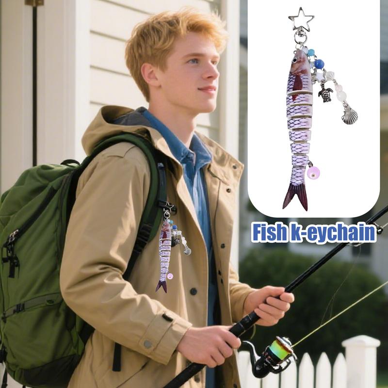 Men Accessories Aesthetic - かわいいキーチェーン財布チャーム面白い魚美的チャーム装飾バッグ財布バックパックアクセサリー男性女性旅行
