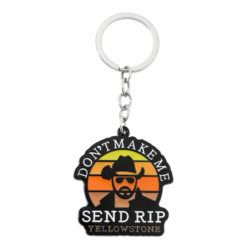 Men'S Yellowstone Accessories - 男性用メタルエナメルキーホルダー,ファッションバッジ,アメリカンドラマ,ジュエリーアクセサリー,ギフト