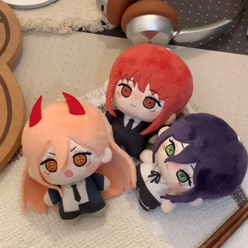 Men Accessories For Hand - チェーンソーマン Q バージョンマキマキャラクター二次元ぬいぐるみ Pp 綿充填ソフトハンド人形キーホルダージッパー装飾ギフト