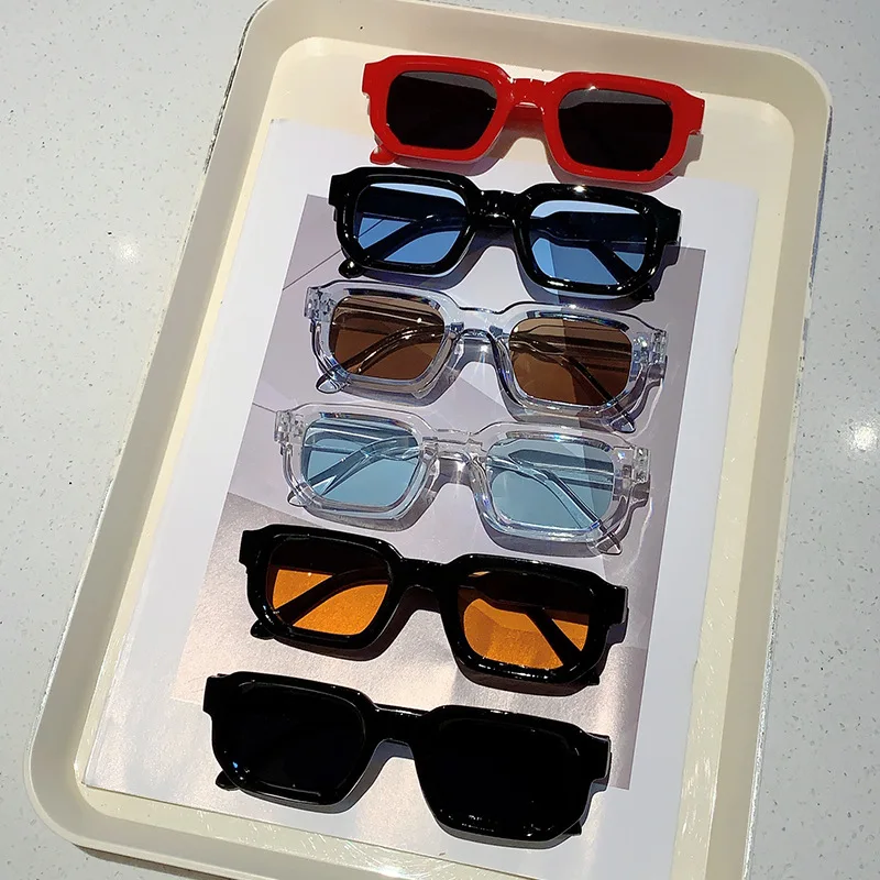 Men'S Accessories Glasses - ヴィンテージ長方形フレームサングラスアウトドアマンサングラス高級ブランドデザインメガネ UV400 メガネ女性ゴーグル