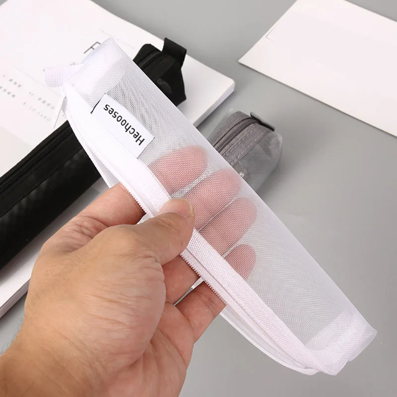 Men Accessories Kit Bag - 1 個化粧ブラシトラベルケース化粧品トイレタリーバッグオーガナイザー男性女性美容ツールメッシュキットポーチ洗浄収納アクセサリー
