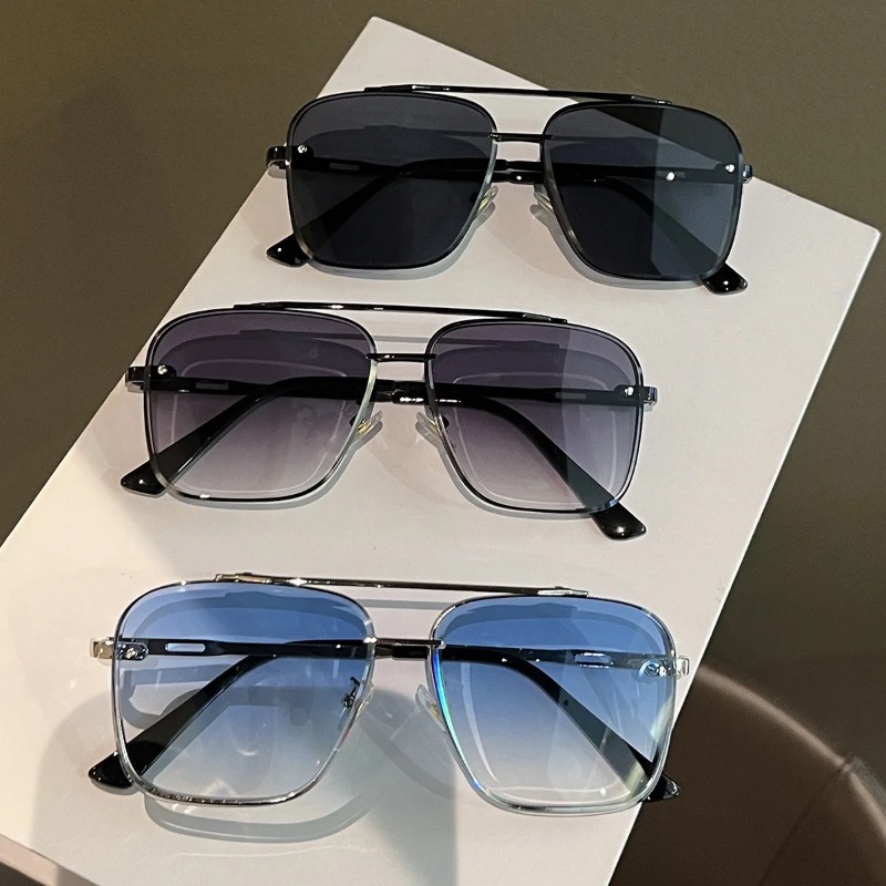 Men'S Accessories Glasses - スクエアサングラス男性メタルフレームメガネ樹脂レンズ男性サングラス運転旅行アウトドア眼鏡 Oculos De Sol UV400