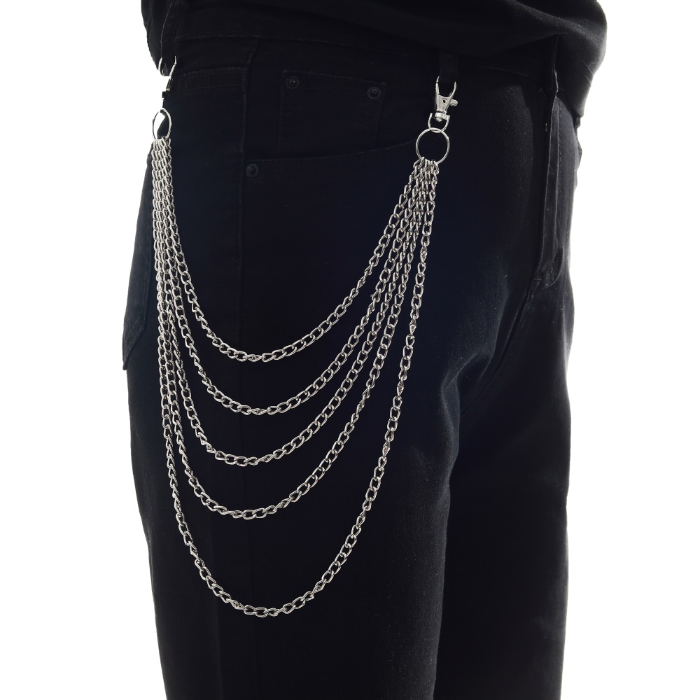Men Accessories Aesthetic - ジーンズパンツのパンクチェーン,ユニセックスキーホルダー,eboy原宿服,美的アクセサリー
