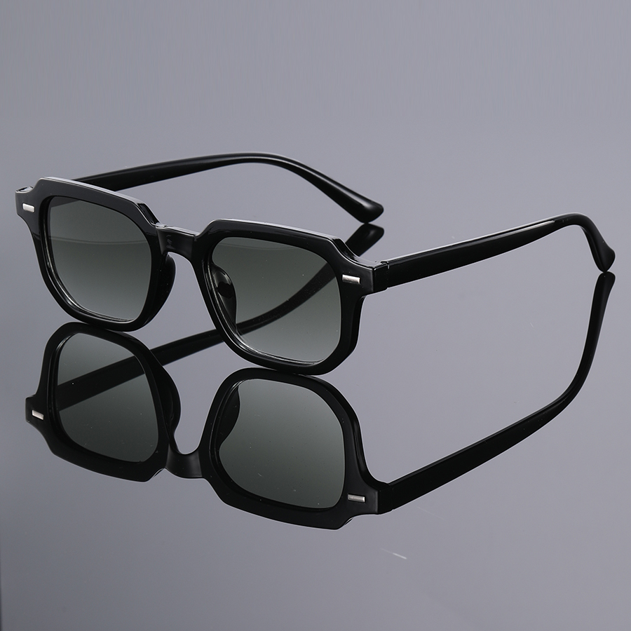 Men'S Accessories Glasses - 1 個メンズファッションメガネ新しいトレンディなスクエアフレームレトロリベット Y2K 音楽祭クールストリートスタイル装飾日常に適しています