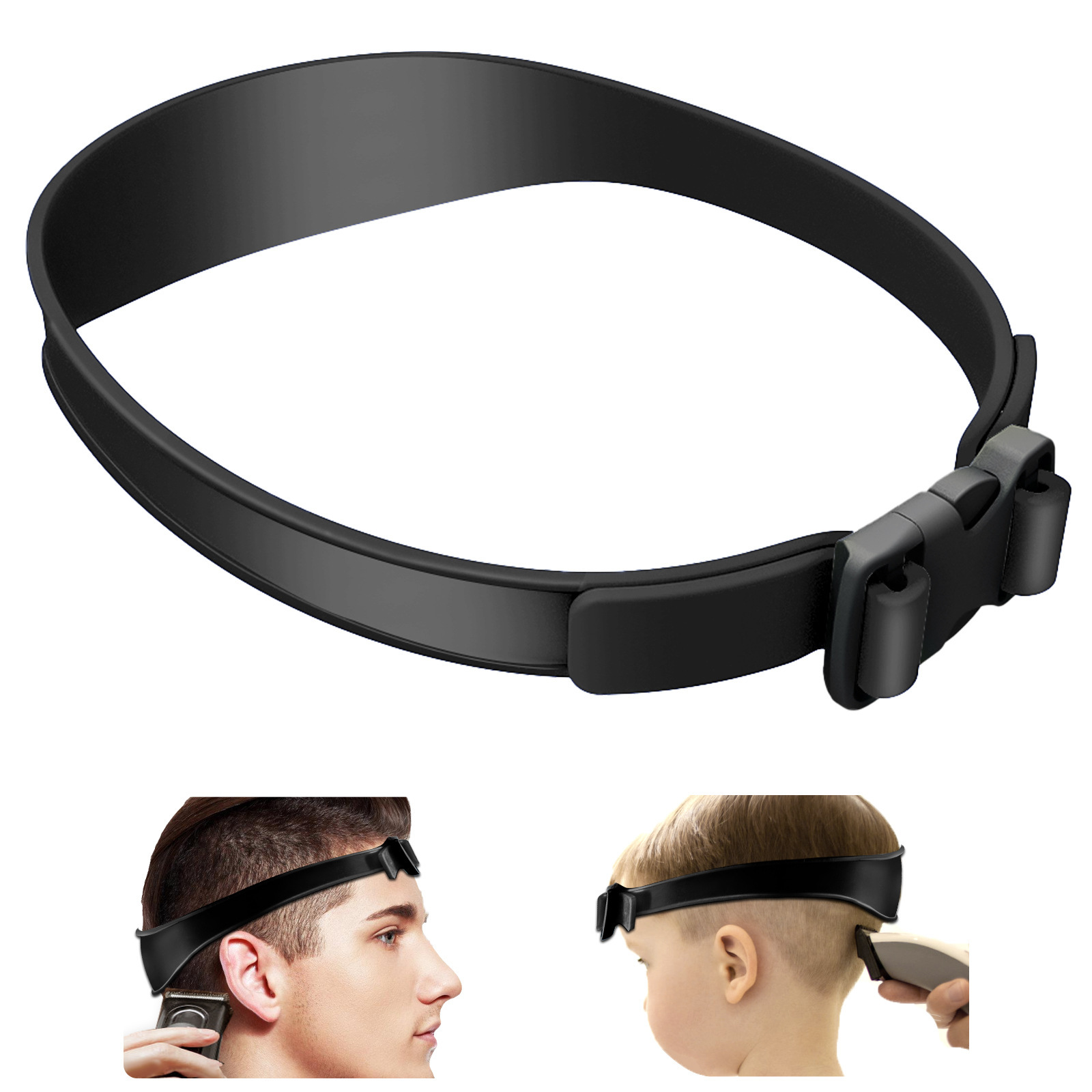 Men Accessories Guide - DIY メンズホームヘアカットカーブヘッドバンドソフトシリコンネックラインシェービングテンプレートとヘアカットガイドヘアスタイリングツール新