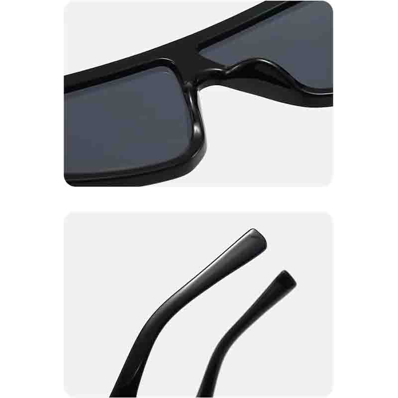 新しい Y2K ラージフレーム結合ボディスクエアサングラス女 - Men'S Accessories Glasses のレビューと価格