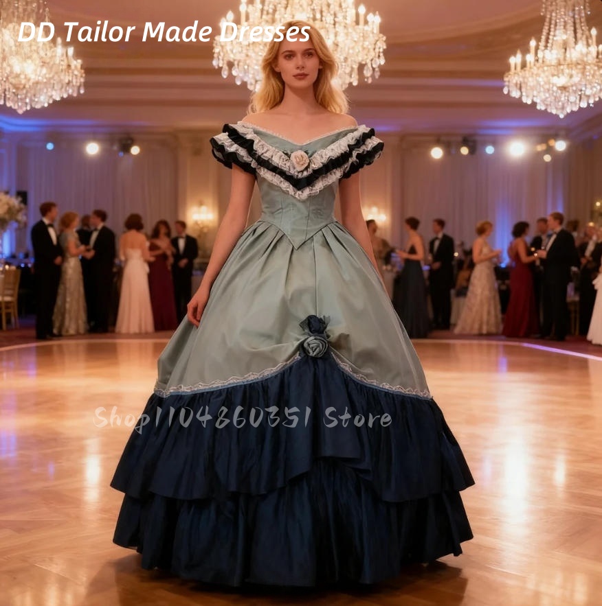 1860年代ヴィンテージビクトリア朝のプロムドレスVネックフ - Men'S Victorian Accessories のレビューと価格