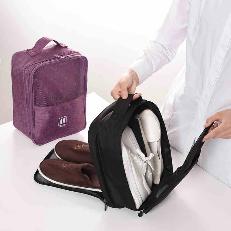 女性ポータブル旅行靴バッグ防水男性靴収納袋ホーム靴クローゼッ - Men'S Accessories Wardrobe のレビューと価格