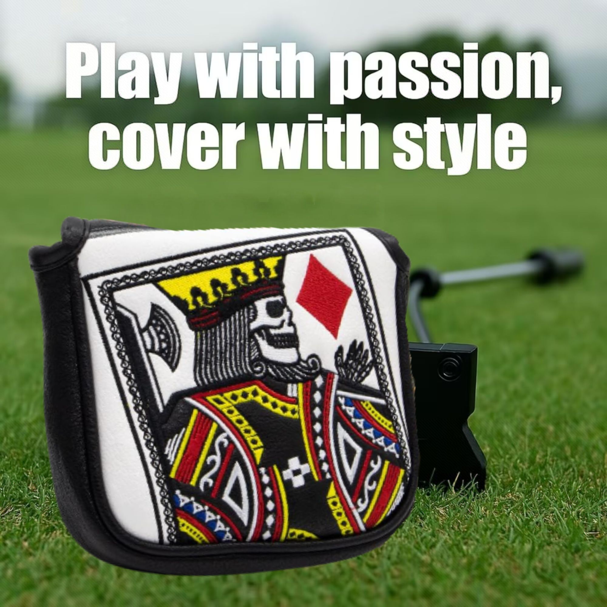 キング・オブ・ハーツ刺繍入りマレットパター、ほとんどのブラン - Men'S Accessories Golf のレビューと価格