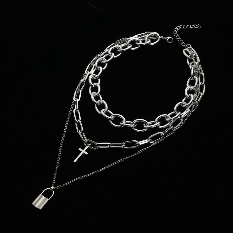 Fnqufuj-女性と男性のためのグランジネックレス,パンク - Men Accessories Aesthetic のレビューと価格