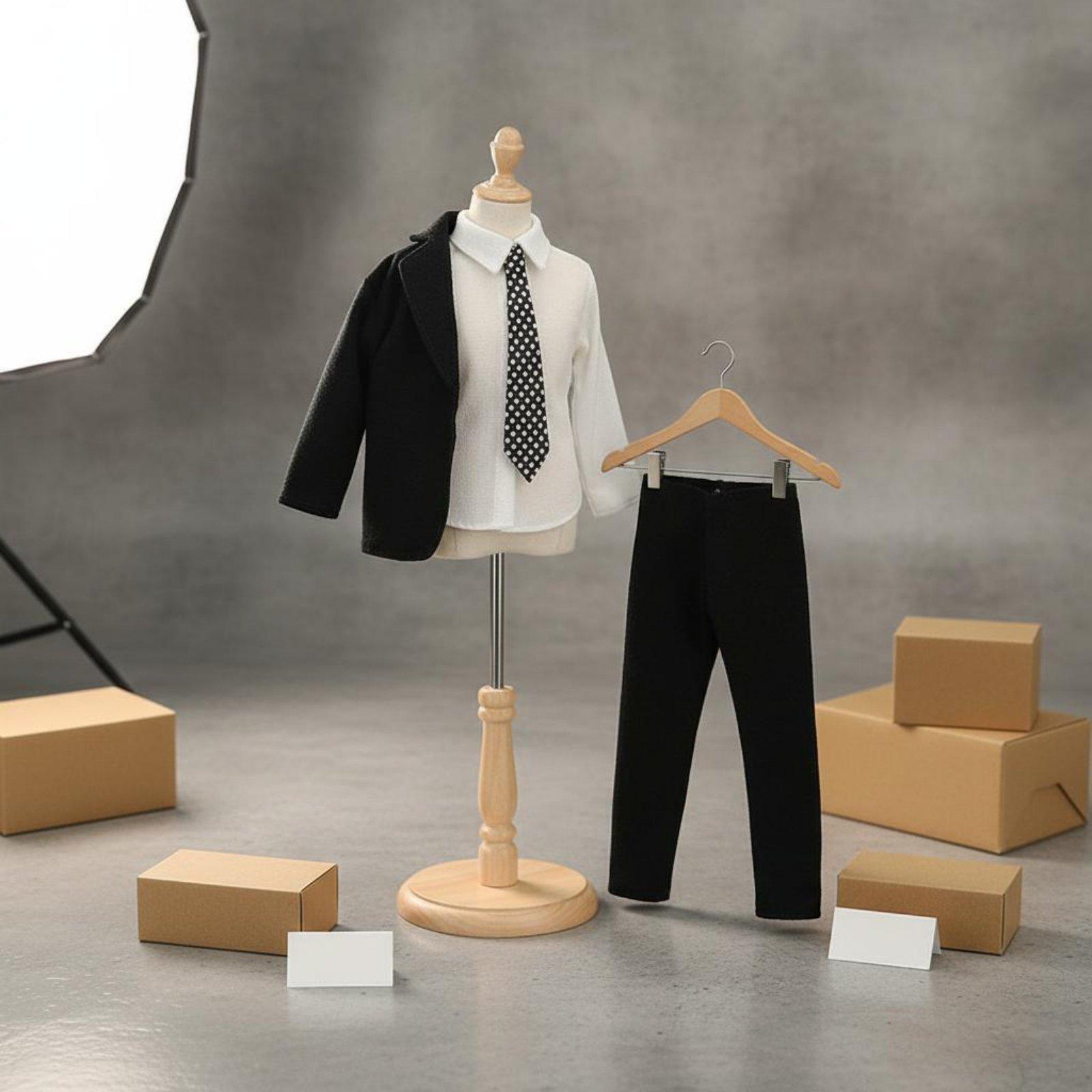 男性人形スーツ洗練された布製衣装 30 センチメートルファッ - Men'S Accessories Wardrobe のレビューと価格
