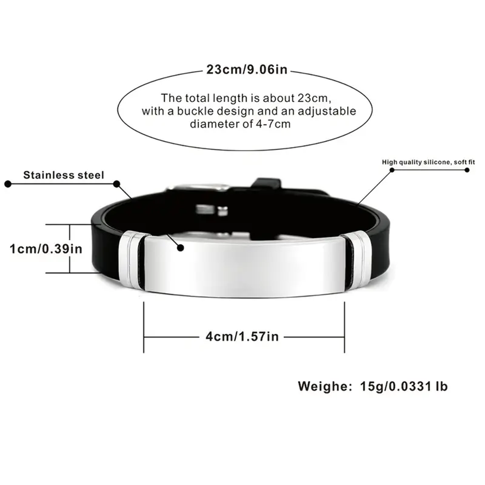 ステンレス鋼インドサンスクリット語 OM ブレスレット男性女 - Men Accessories India のレビューと価格