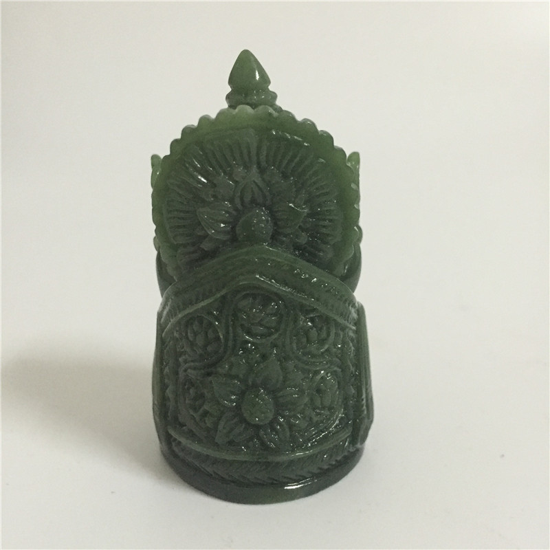 ガネーシャ仏像象神彫刻ガネーシャ置物人工翡翠石庭家の装飾アク - Men Accessories India のレビューと価格