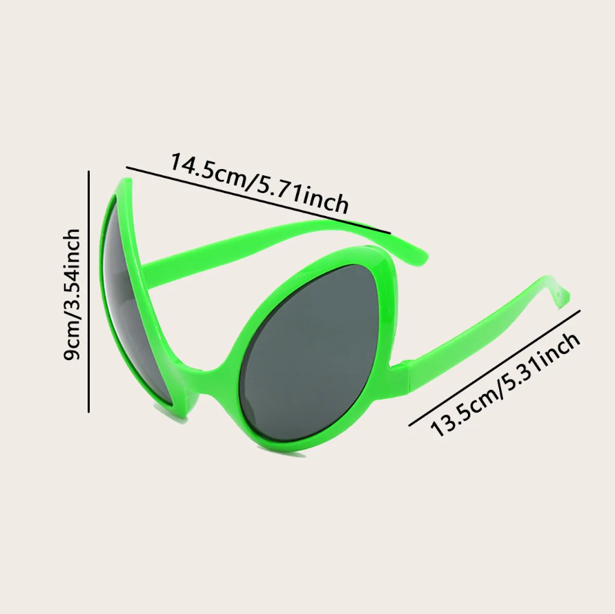 グリーンエイリアン火星人の風変わりなサングラス 2D 光学ガ - Men'S Accessories Glasses のレビューと価格