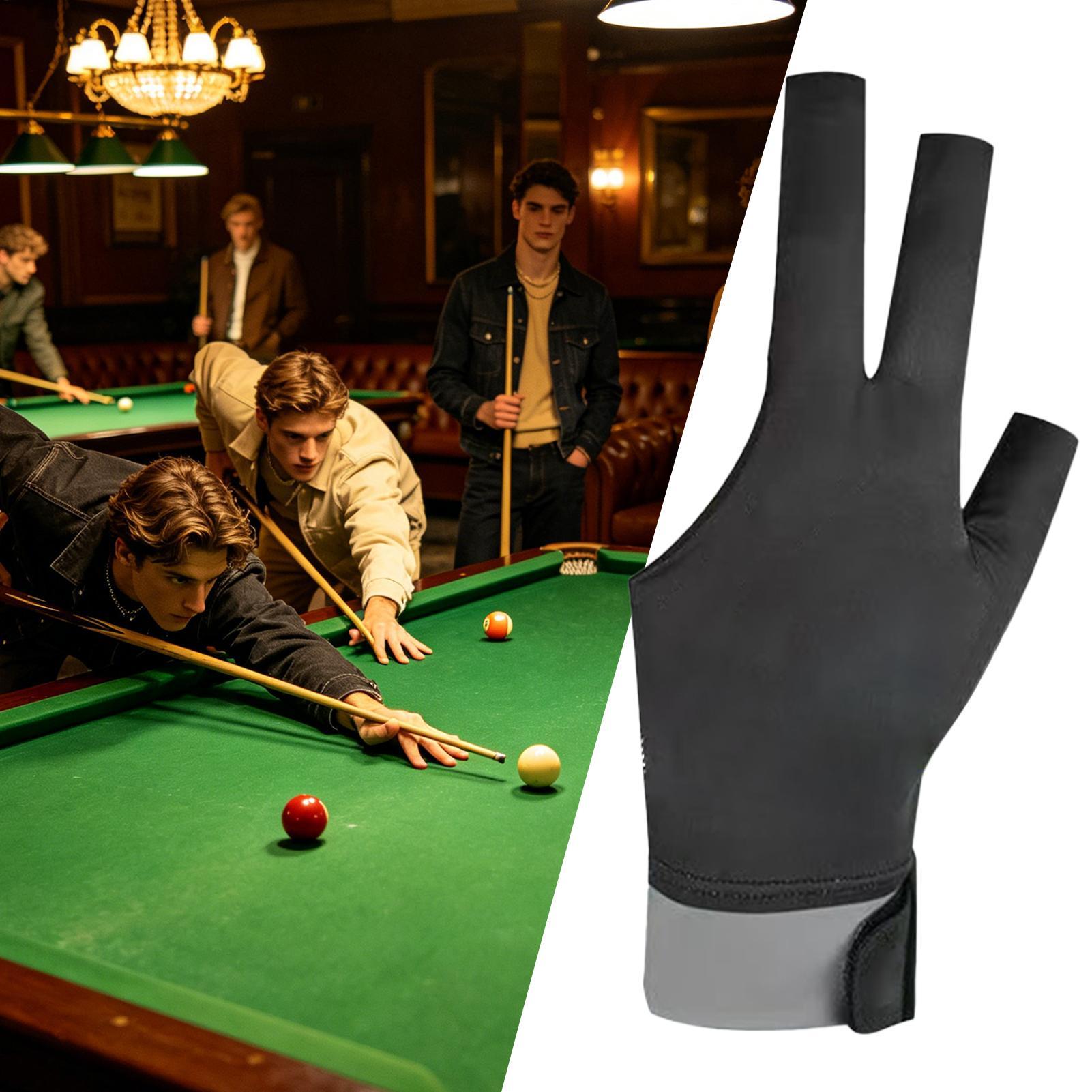 ビリヤードグローブ 左手用 3本指 滑り止め スポーツアクセ - Men Accessories For Hand のレビューと価格