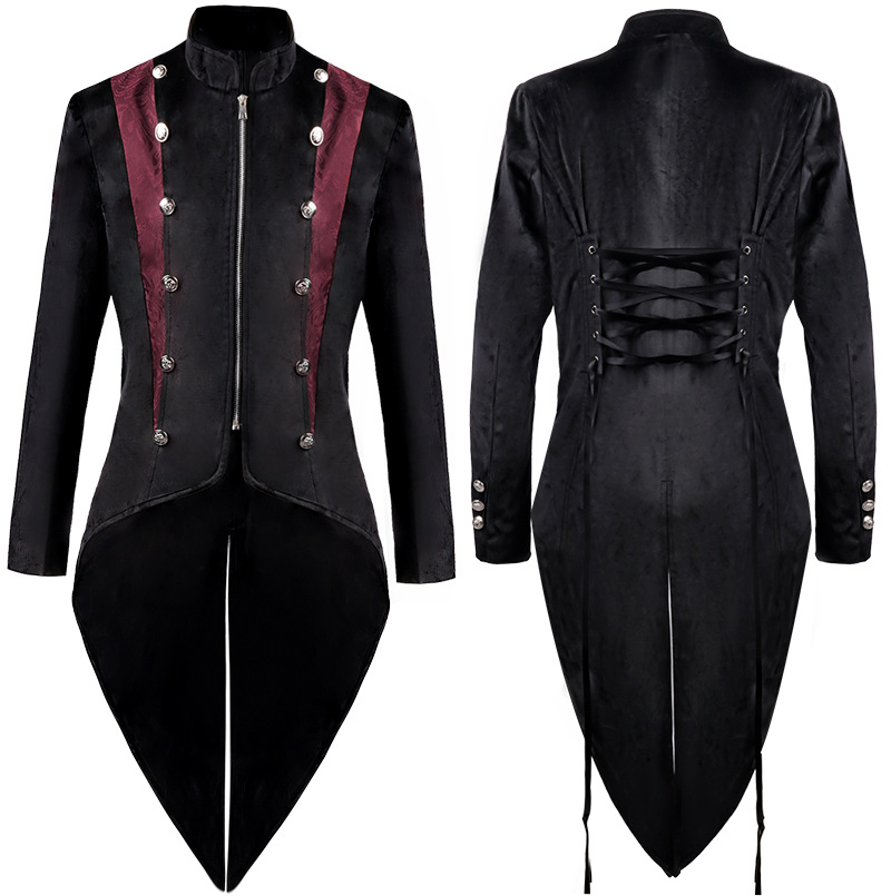 男性中世ビクトリア朝の衣装タキシード紳士燕尾服ゴシックスチー - Men'S Victorian Accessories のレビューと価格