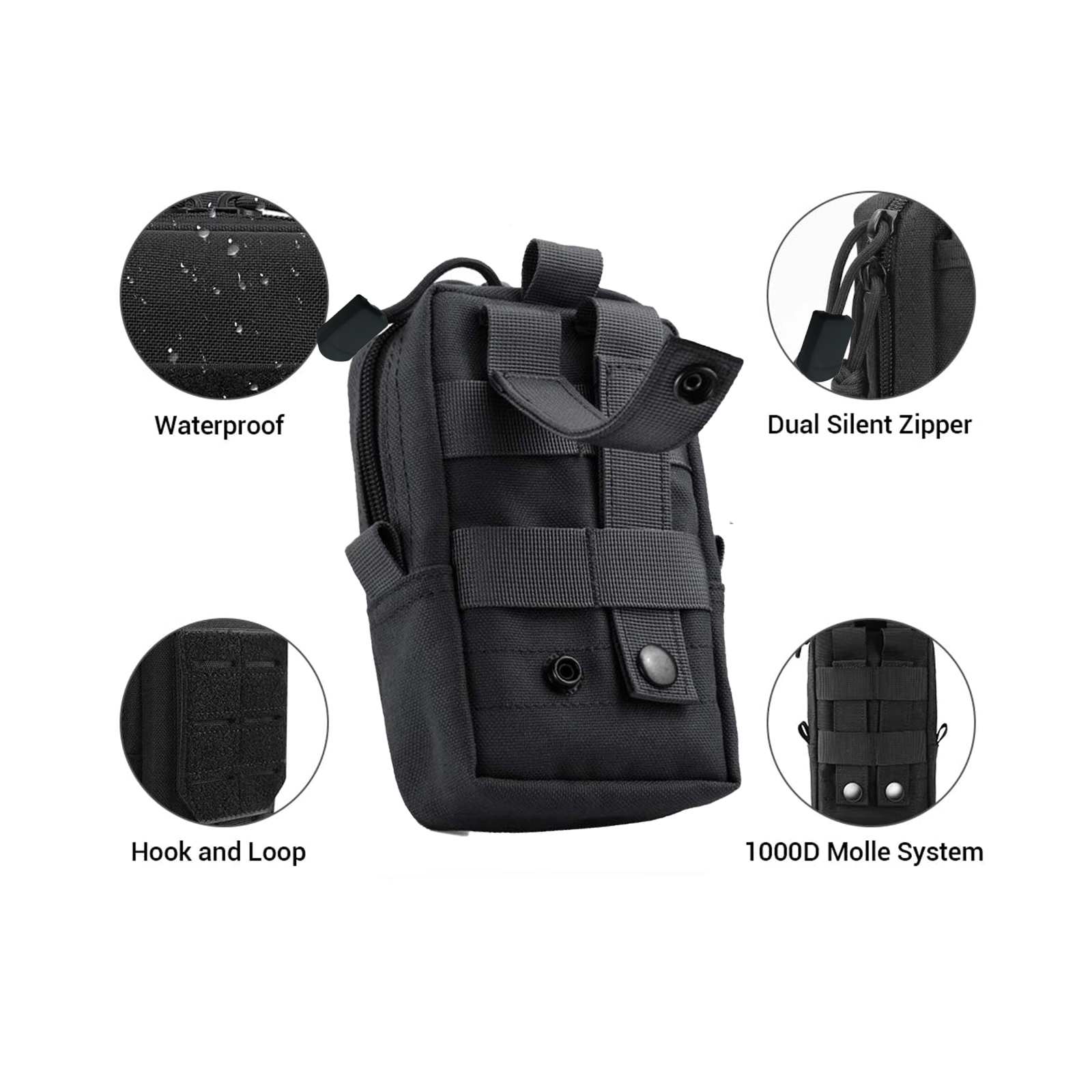 男性用タクティカルハイウエストバッグ,ツールポーチ,ユーティ - Men Accessories Organiser のレビューと価格