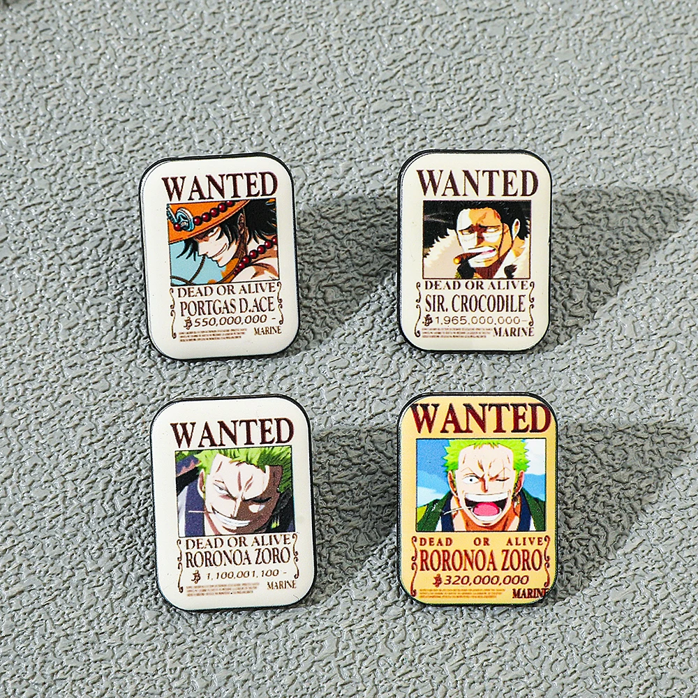 4個セット ワンピース アニメ ブローチ エース ゾロ クリ - Lapel Pin Enamel のレビューと価格