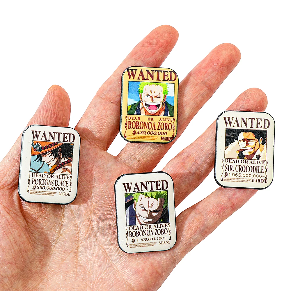 4個セット ワンピース アニメ ブローチ エース ゾロ クリ - Lapel Pin Enamel のレビューと価格