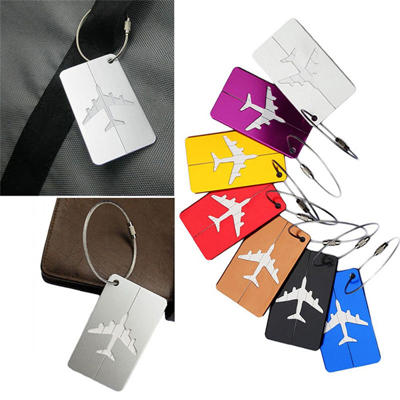 新しいファッション荷物タグアルミ合金女性男性旅行荷物スーツケ - Men Accessories Name のレビューと価格