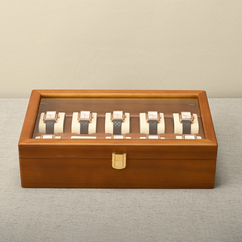 Oirlv 10 グリッド時計ボックス木製ジュエリーボックス - Men Accessories Organiser のレビューと価格