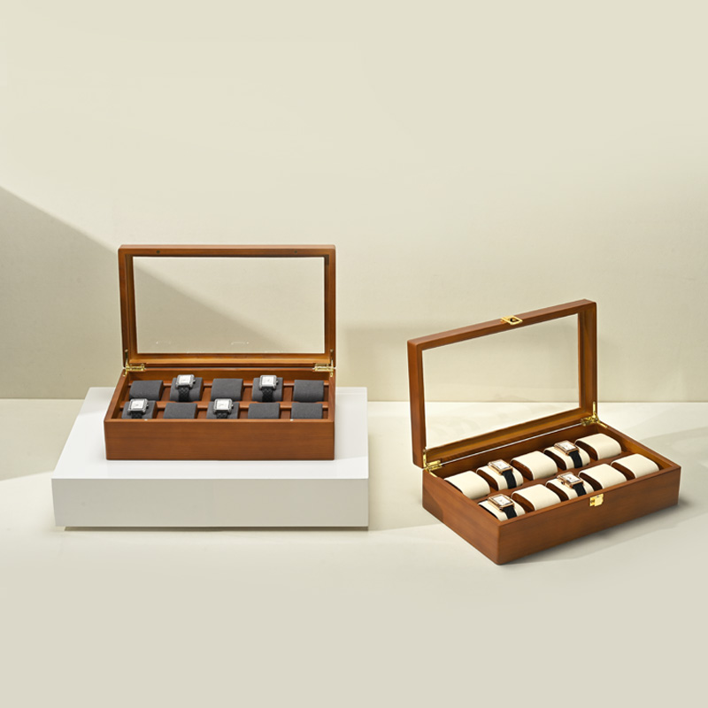 Oirlv 10 グリッド時計ボックス木製ジュエリーボックス - Men Accessories Organiser のレビューと価格