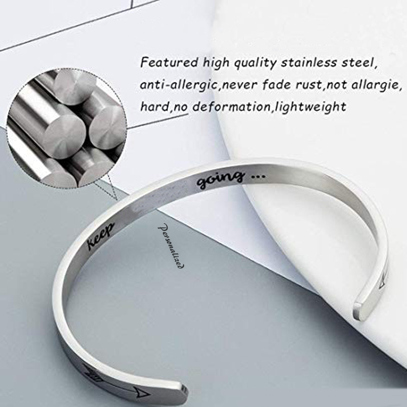 男性と女性のための彫刻のブレスレット,4〜8mmのステンレス - Men Accessories Name のレビューと価格