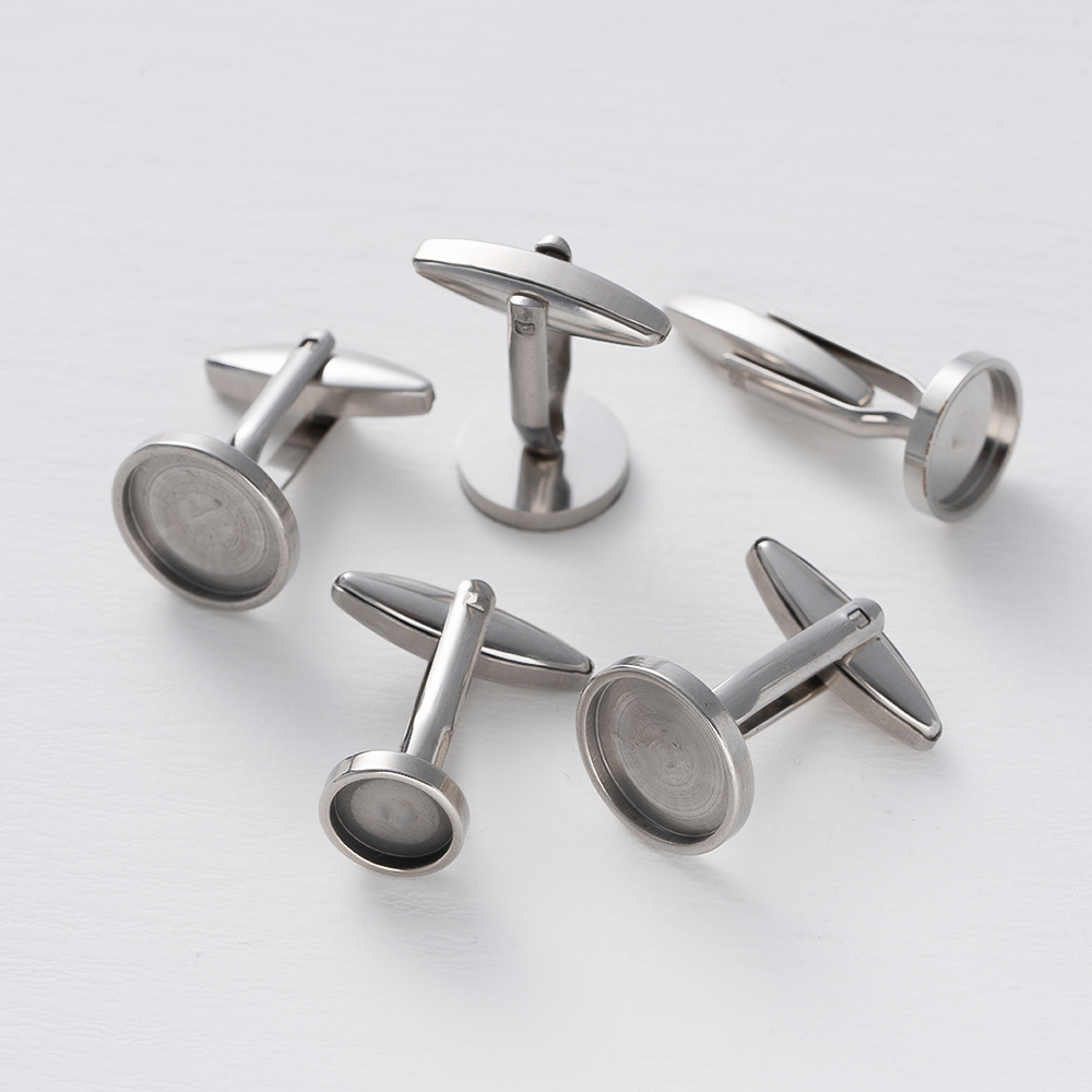 5個入り ステンレス製 カフスボタン フラットパッド カボシ - Men'S Accessories Rings のレビューと価格