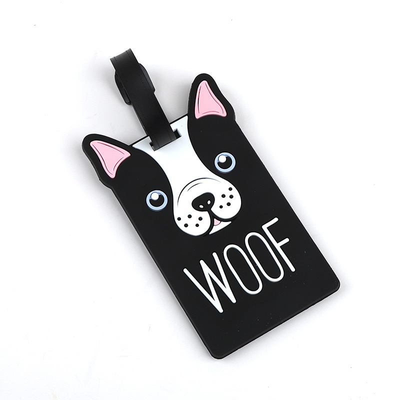 1pc 漫画動物 PVC 荷物タグ女性男性ホリデートラベルア - Men Accessories Name のレビューと価格