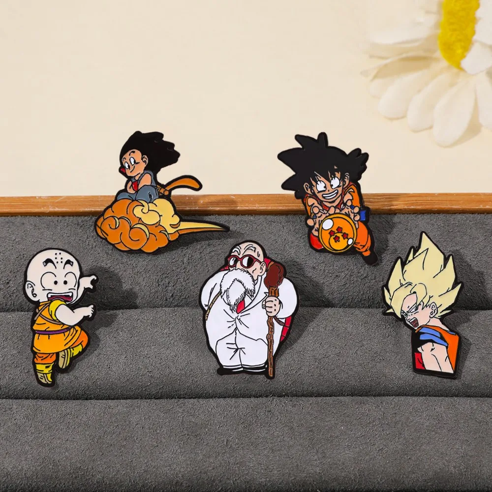5個入り クラシック人気アニメブローチ ​ 孫悟飯クリエイテ - Lapel Pin Enamel のレビューと価格