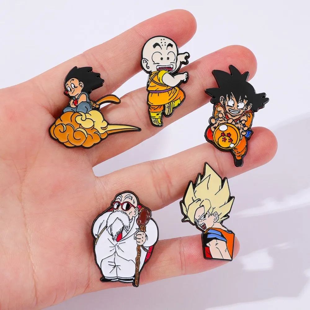 5個入り クラシック人気アニメブローチ ​ 孫悟飯クリエイテ - Lapel Pin Enamel のレビューと価格