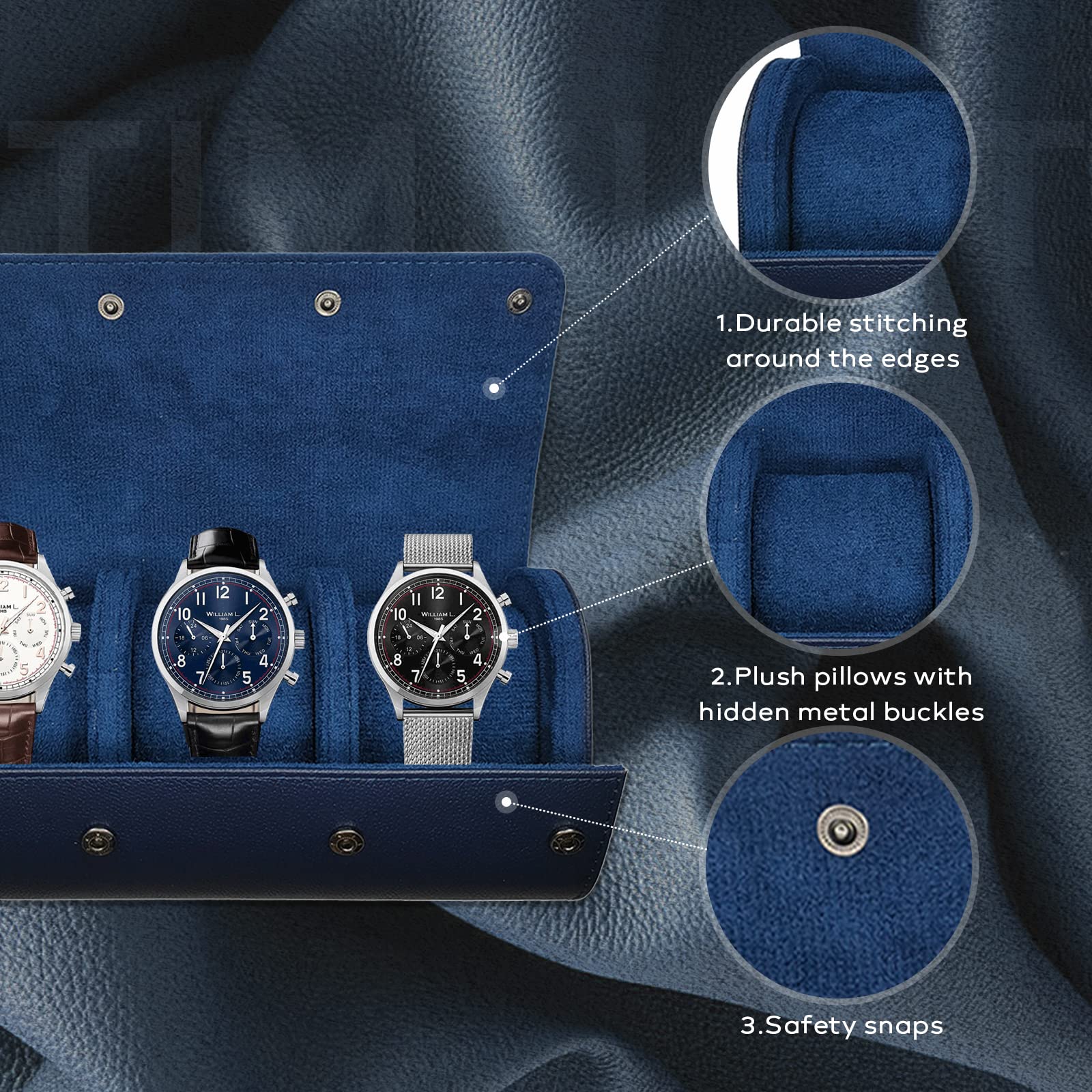 腕時計ケース トラベルオーガナイザー - 腕時計ロールケース - Men Accessories Organiser のレビューと価格