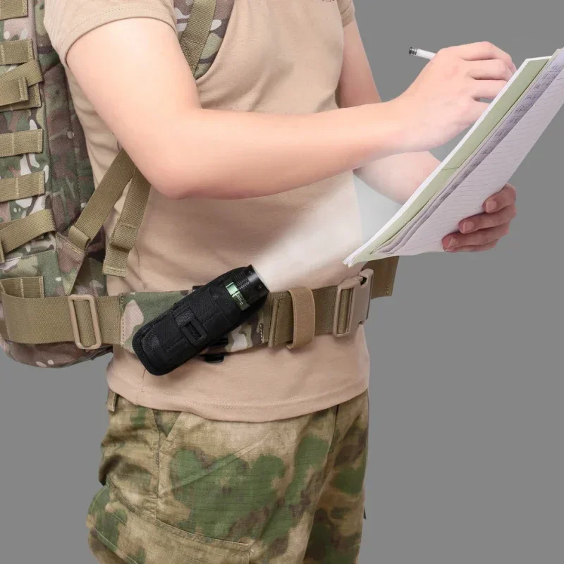 Molle 懐中電灯バッグ、360 度回転可能な懐中電灯カバ - Men Accessories Kit Bag のレビューと価格