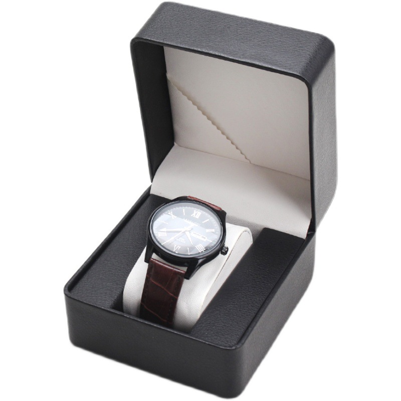 時計収納ボックス PU シングル時計ディスプレイケース腕時計 - Men Accessories Organiser のレビューと価格
