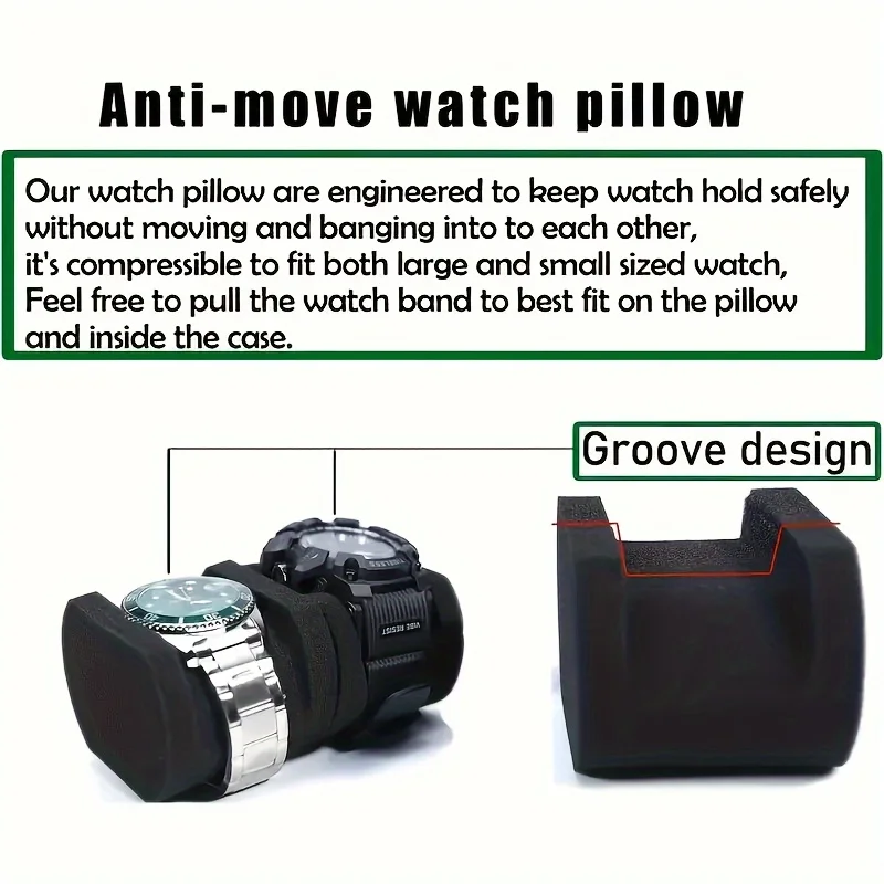 ハードシェル 2 スロット ウォッチ トラベル ケース -  - Men Accessories Organiser のレビューと価格