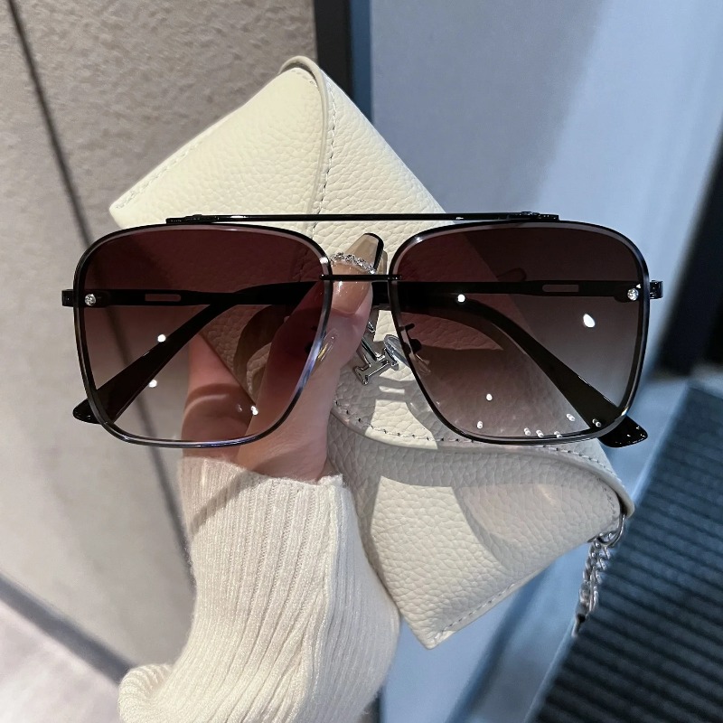 スクエアサングラス男性メタルフレームメガネ樹脂レンズ男性サン - Men'S Accessories Glasses のレビューと価格