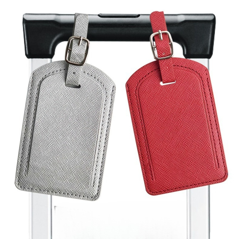 旅行用荷物タグ 女性用 男性用 ホリデーラベル 荷物用PUレ - Men Accessories Name のレビューと価格