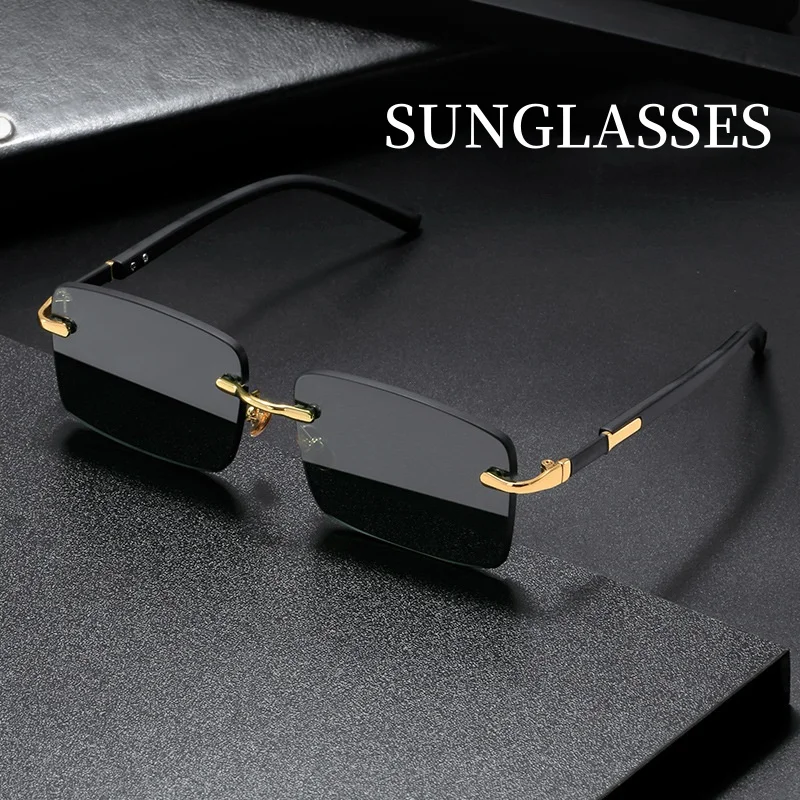 ファッション長方形サングラス男性女性ブルーライト遮断目の保護 - Men'S Accessories Glasses のレビューと価格