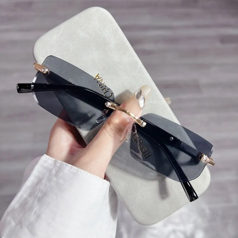 ファッション長方形サングラス男性女性ブルーライト遮断目の保護 - Men'S Accessories Glasses のレビューと価格