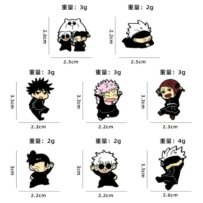 8個セット アニメ イタドリ・ユウジ エナメルピンセット 漫 - Lapel Pin Enamel のレビューと価格