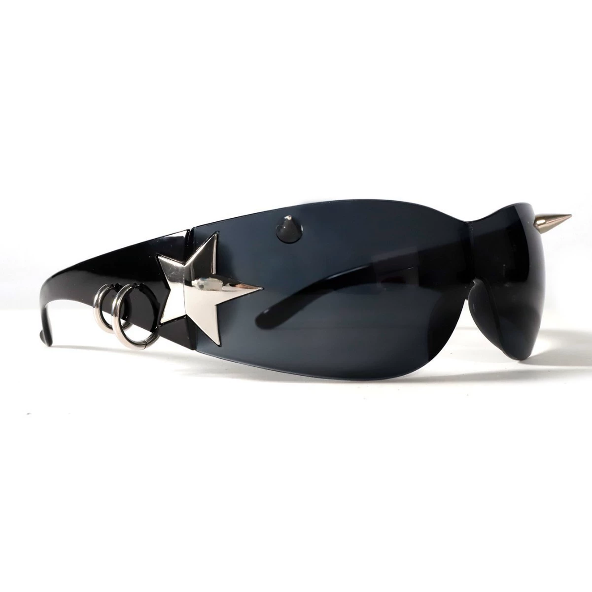リベットパンクメタルスターフレームメガネ Y2K スパイシー - Men'S Accessories Glasses のレビューと価格